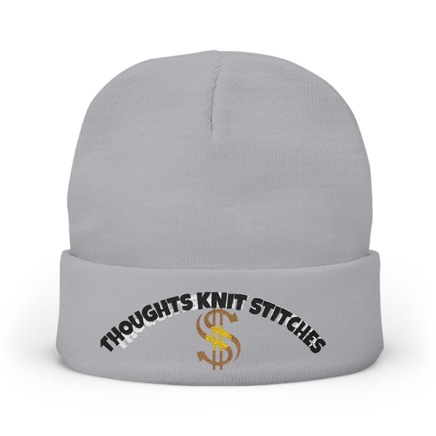 Embroidered Knit Beanie - Stylish Winter Accessory, Gift for Him/Her, Cozy Hat for Cold Weather, Unique Statement Beanie, Casual Fashion