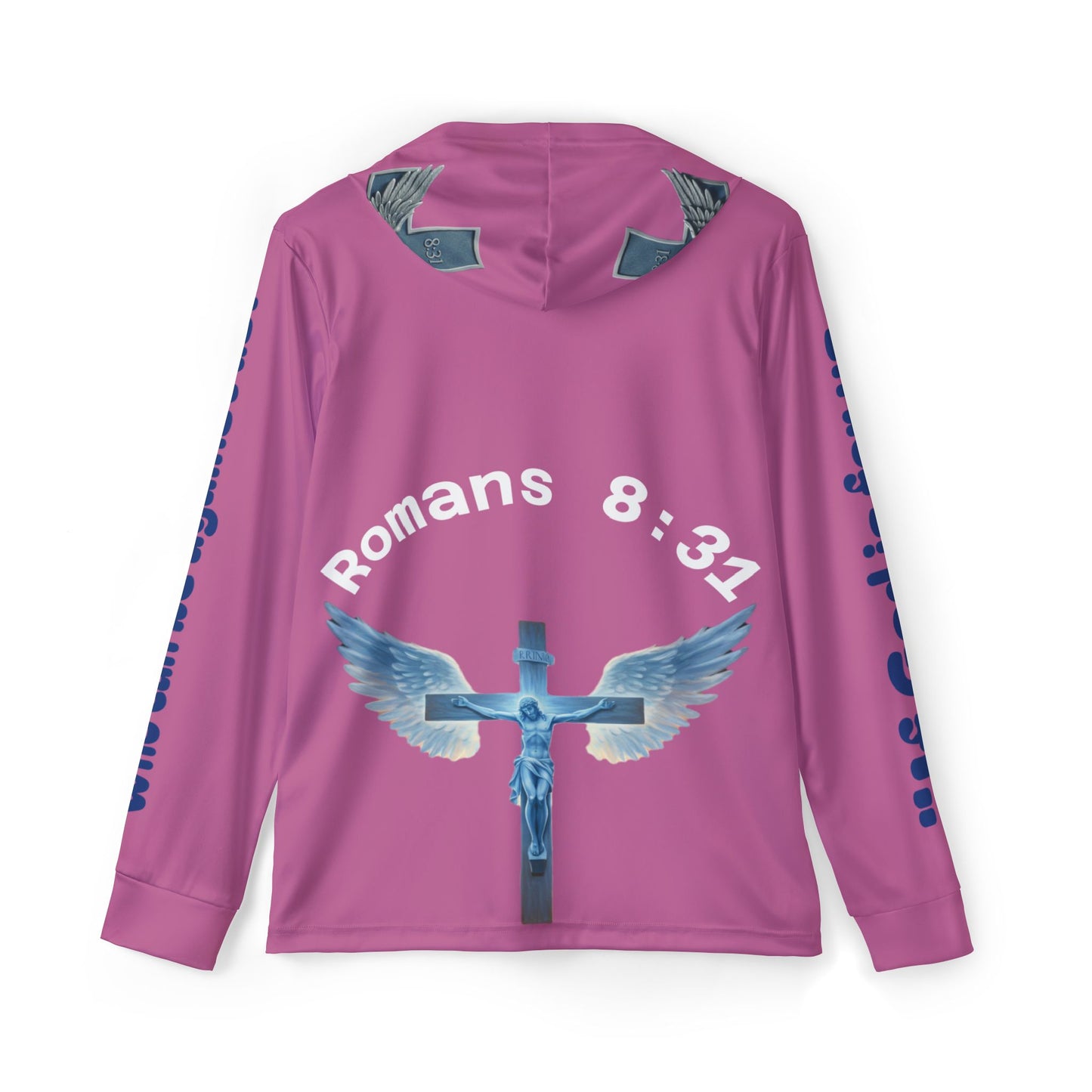 Religious Hoodie, Christian Sweatshirt, Bible Verse Jacket, Roman 3:81 Apparel, Inspirational Men's Outerwear