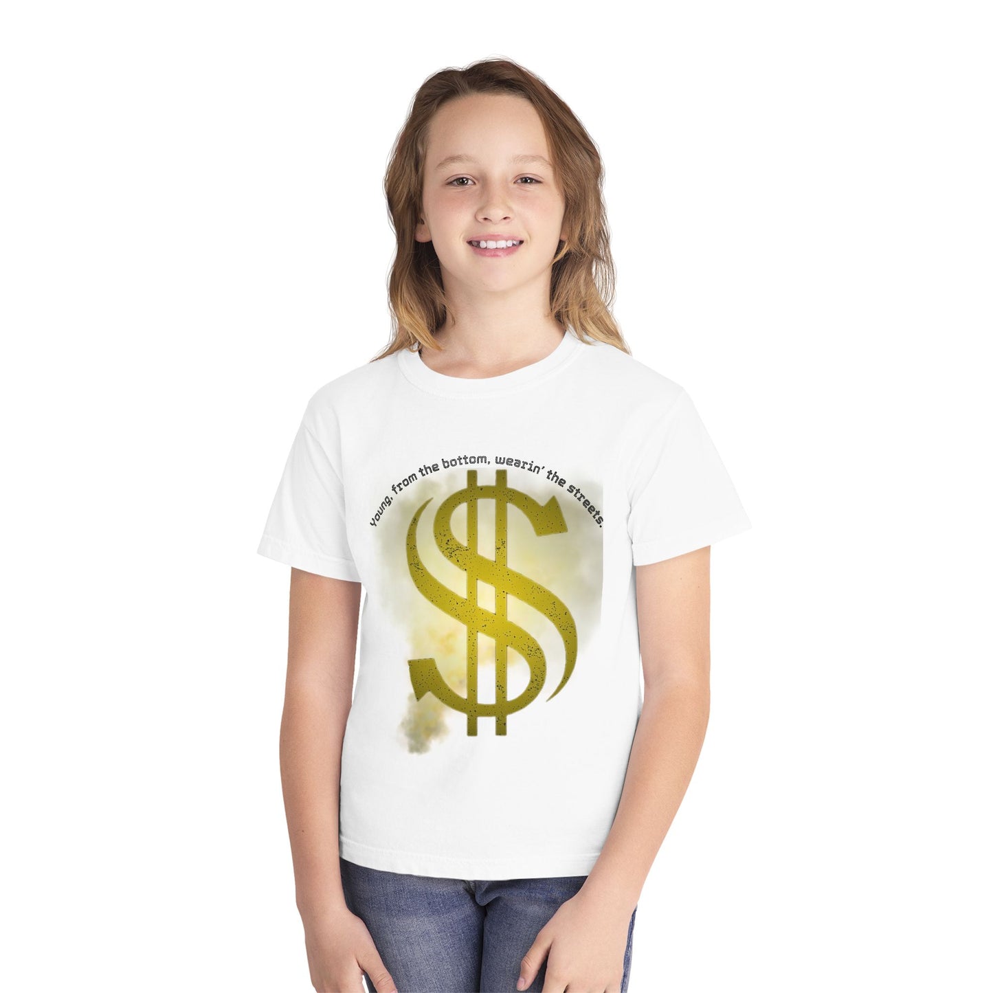 Youth Midweight Tee, Stylish Statement Tee, Perfect for Teens, Casual Wear, Gift for Birthdays, Statement Apparel, Trendy Youth Fashion