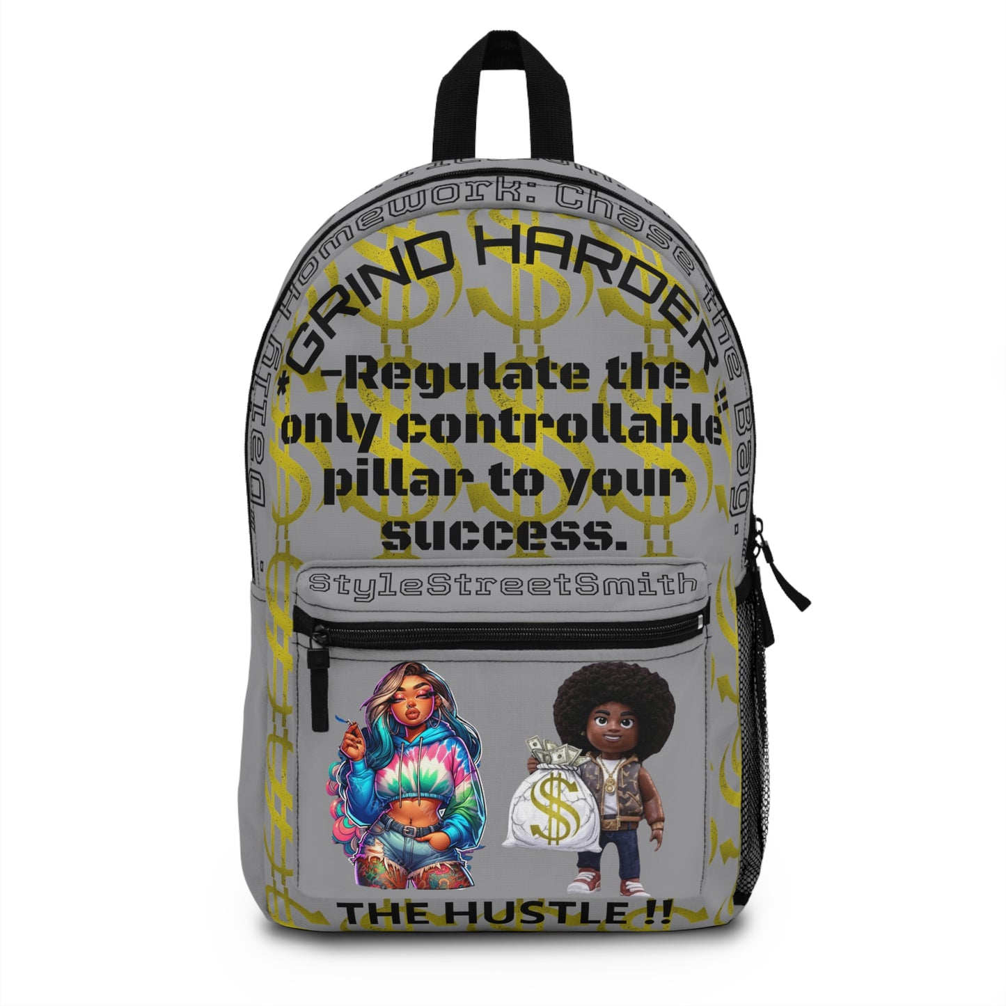 Backpack Grind Harder Motivational