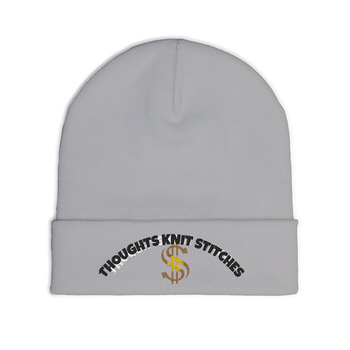 Embroidered Knit Beanie - Stylish Winter Accessory, Gift for Him/Her, Cozy Hat for Cold Weather, Unique Statement Beanie, Casual Fashion