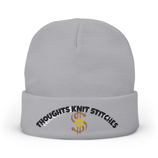 Embroidered Knit Beanie - Stylish Winter Accessory, Gift for Him/Her, Cozy Hat for Cold Weather, Unique Statement Beanie, Casual Fashion