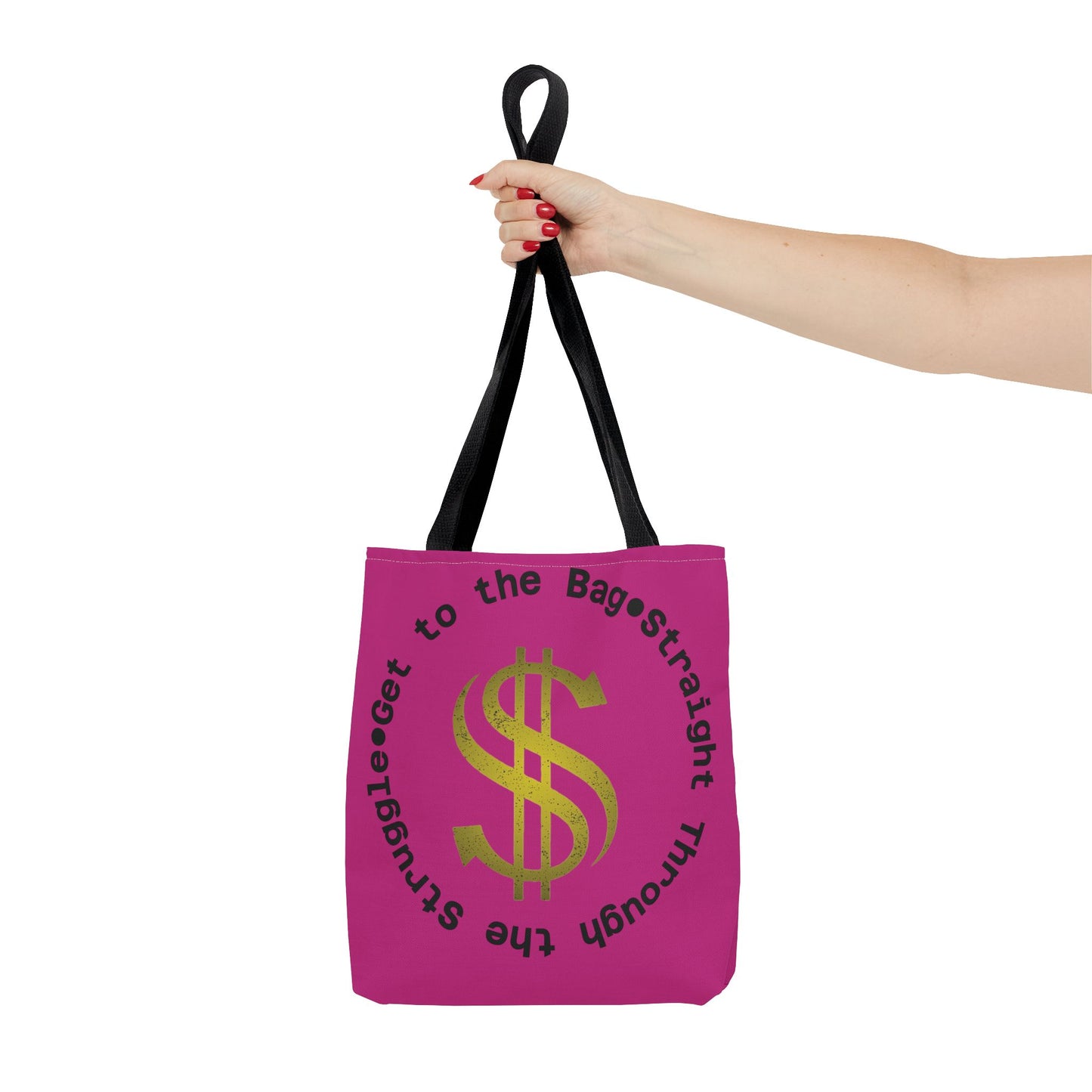 Tote Bag, Road to the Bag: Straight Through the Struggle, Grocery Bag, Shopping Bag, Carryall Tote, Canvas Tote Bag, Reusable Bag