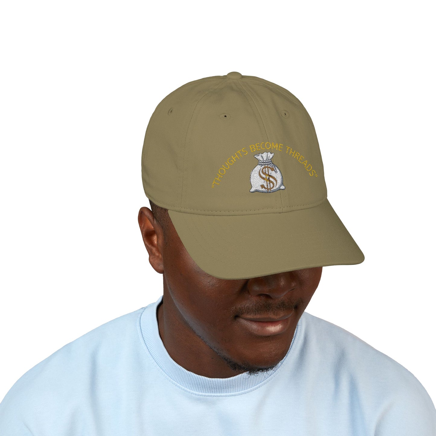 Thoughts become threads dad hat