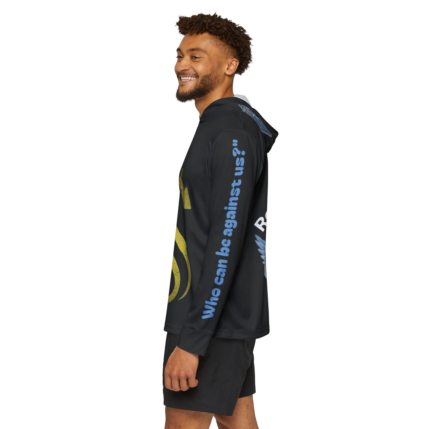 Hoodie, Inspirational Bible Quote Design, Christian Sweatshirt, Sports Warmup Jacket, Gift for Him, Athlete Pullover, Workout Outerwear
