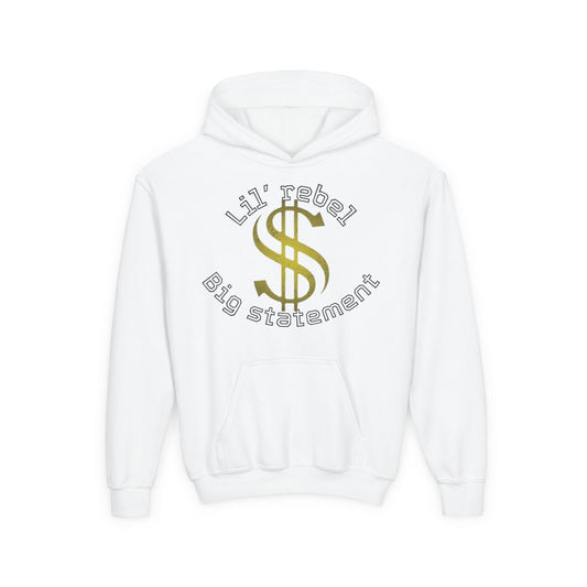 Youth Rebel Hoodie - Stylish Statement Sweatshirt for Trendy Kids, Perfect for Casual Wear, Birthdays, Family Events, and Sports