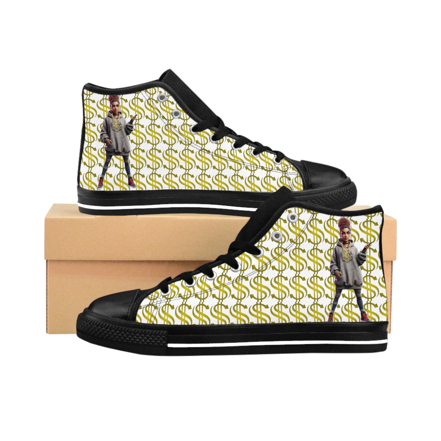 Trendy Women's Sneakers with Bold Graphic Design