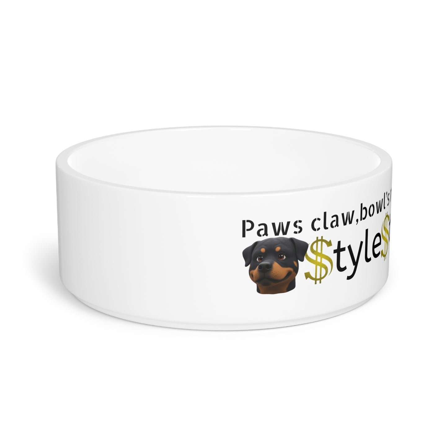 Stylish Pet Bowl for Trendy Pets, Unique Dog Bowl, Cat Bowl, Pet Lover Gift, Customizable Pet Dish