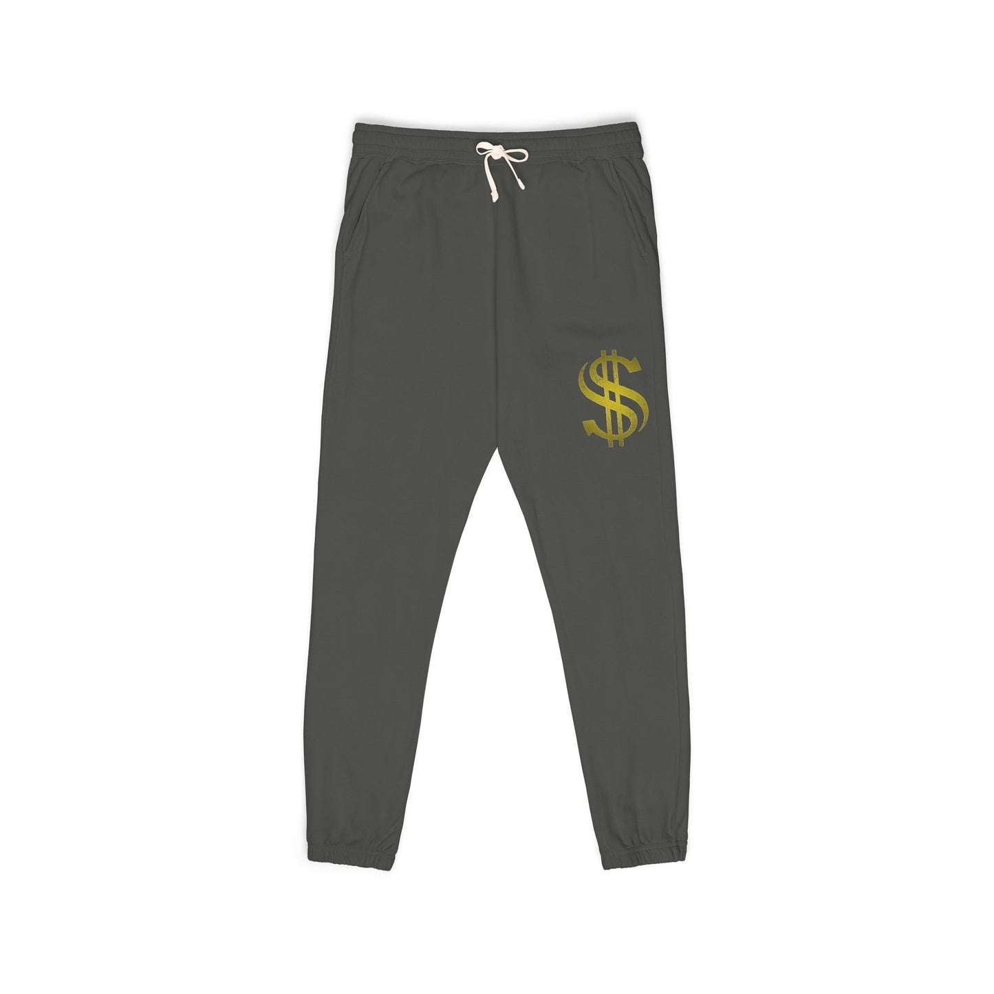 Vibrant Dollar Sign Fleece Sweatpants - Cozy Unisex Lounge Pants, Casual Wear, Gift for Him/Her, Street Style, Relaxation Outfit
