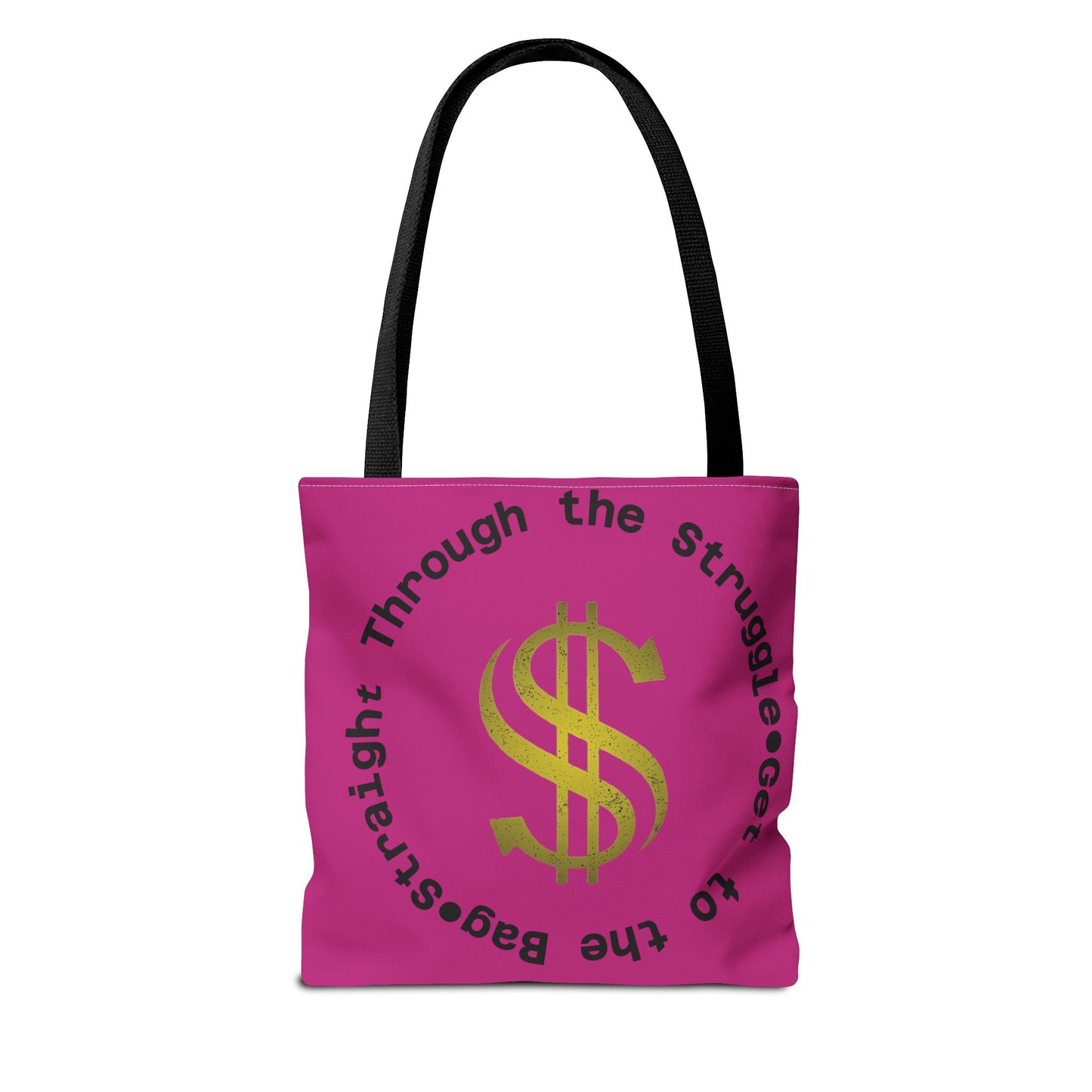 Tote Bag, Road to the Bag: Straight Through the Struggle, Grocery Bag, Shopping Bag, Carryall Tote, Canvas Tote Bag, Reusable Bag