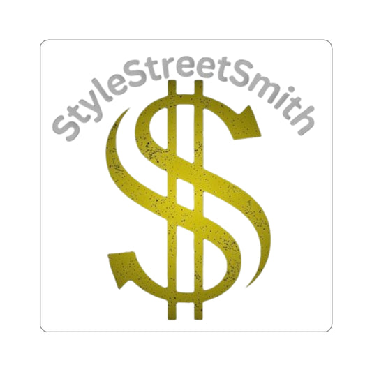 Gold Dollar Sign Kiss-Cut Stickers, Money Theme Decals for Financial Enthusiasts, Budgeting, Planner Accessory, Office Decor, Gift Idea