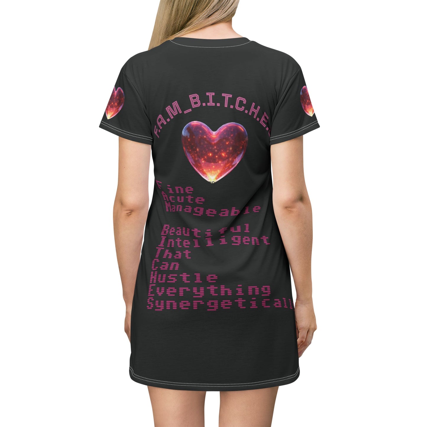 T-Shirt Dress with Urban Luxury Background Design&quot; // A title for the product listing