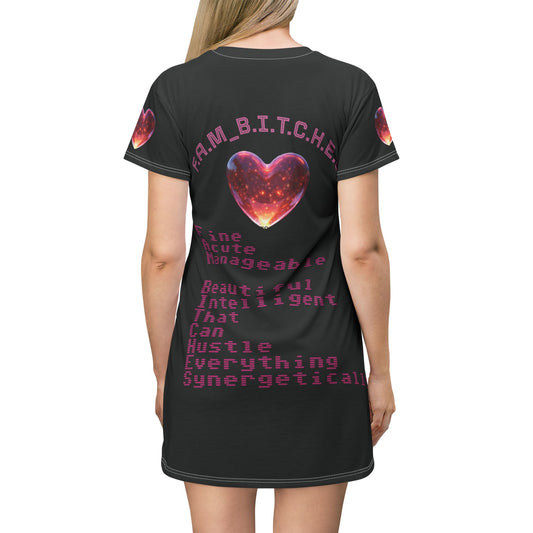 T-Shirt Dress with Urban Luxury Background Design&quot; // A title for the product listing