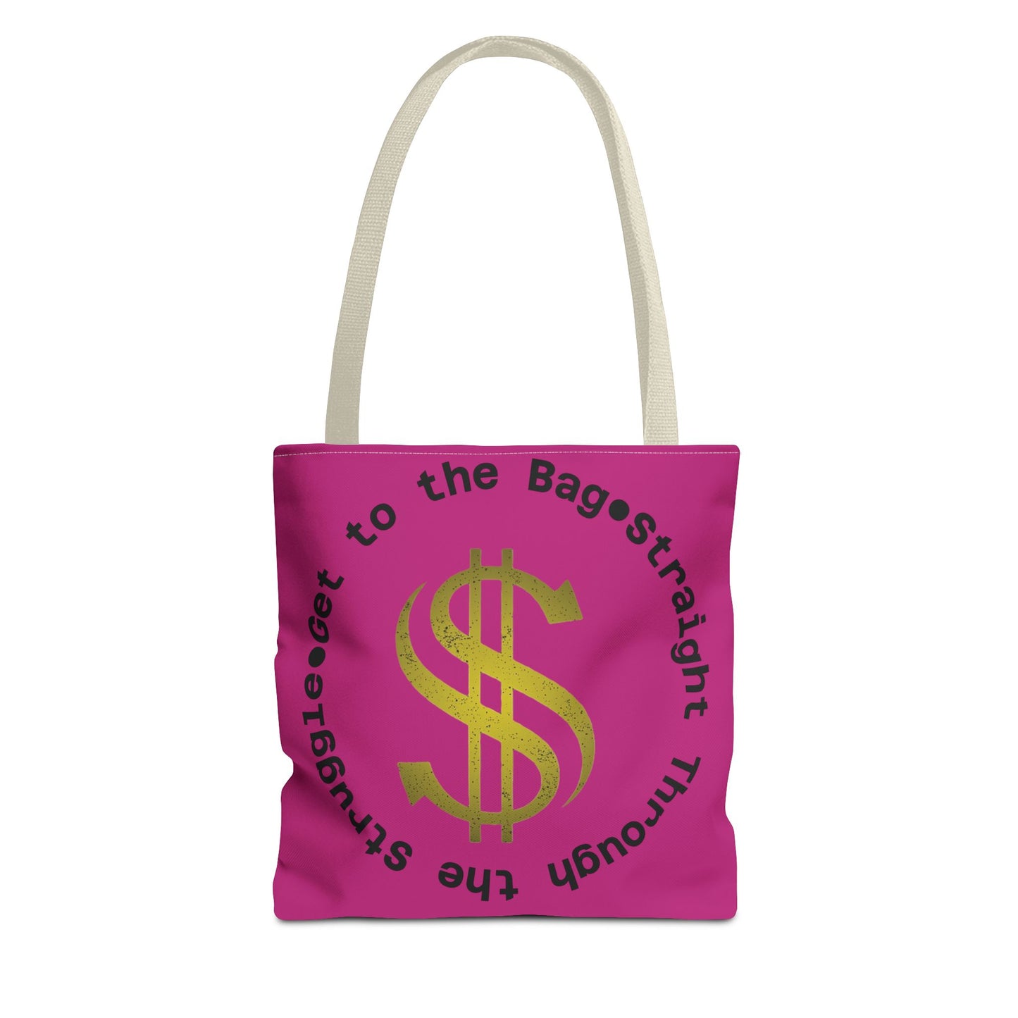 Tote Bag, Road to the Bag: Straight Through the Struggle, Grocery Bag, Shopping Bag, Carryall Tote, Canvas Tote Bag, Reusable Bag