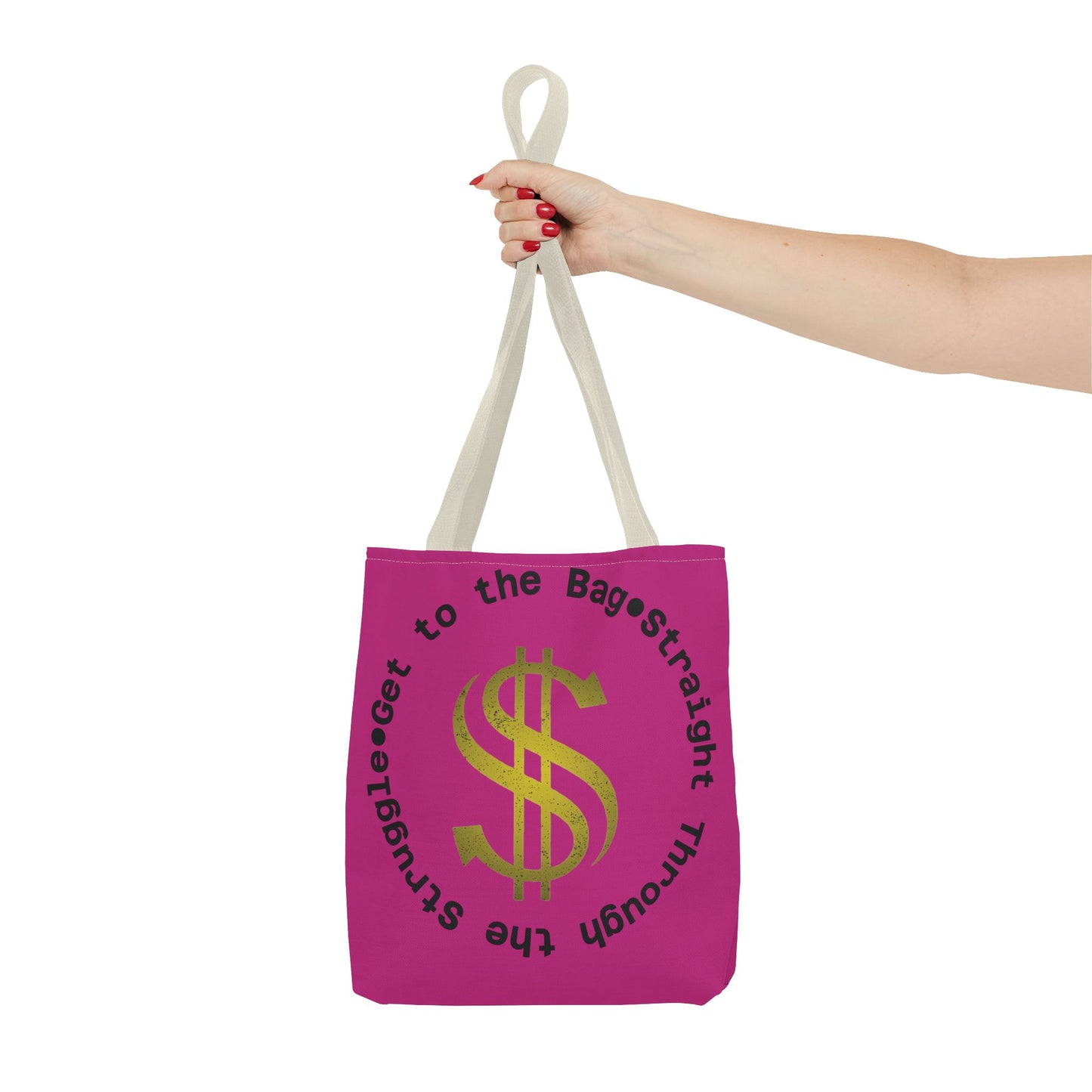 Tote Bag, Road to the Bag: Straight Through the Struggle, Grocery Bag, Shopping Bag, Carryall Tote, Canvas Tote Bag, Reusable Bag