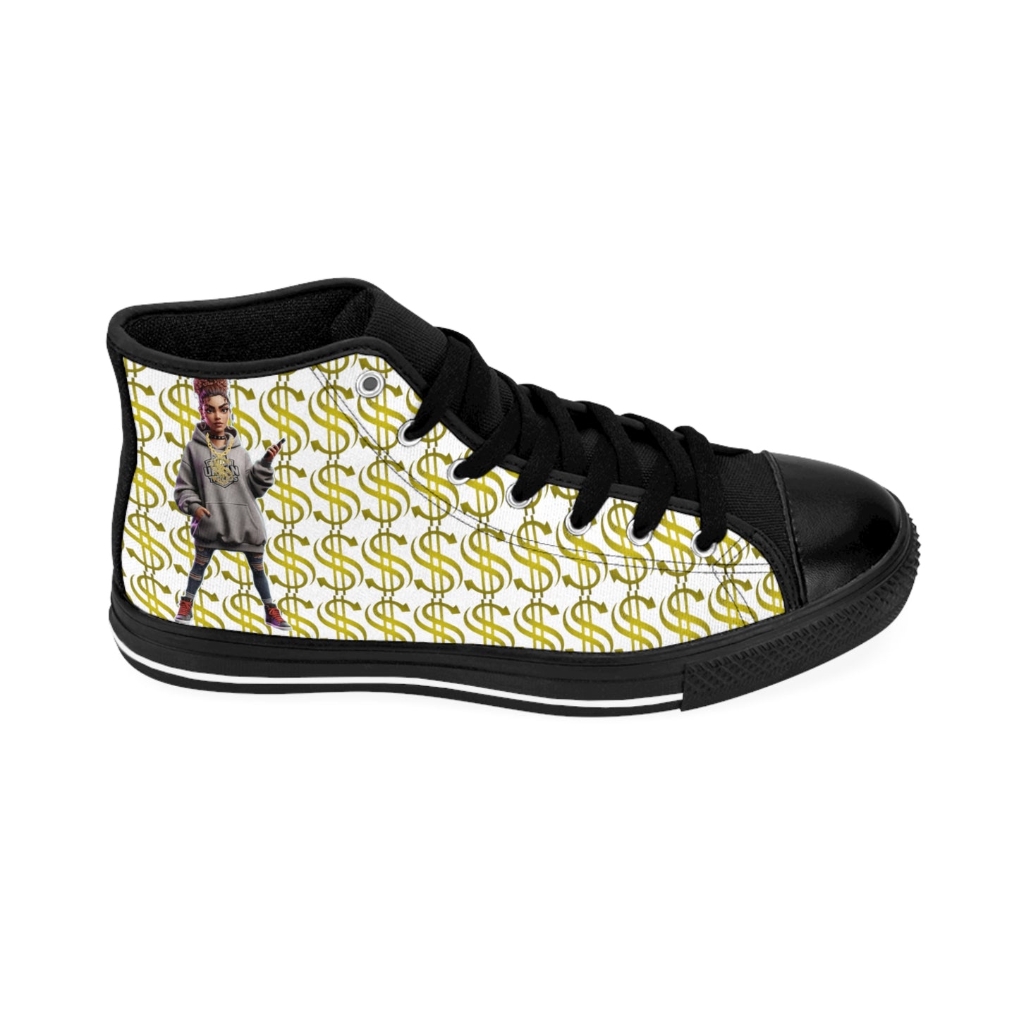 Trendy Women's Sneakers with Bold Graphic Design