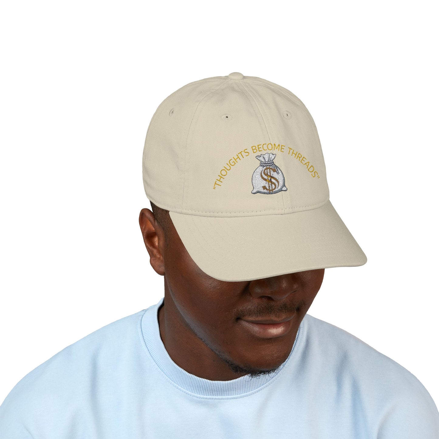Thoughts become threads dad hat