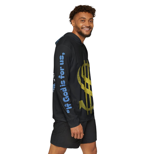 Hoodie, Inspirational Bible Quote Design, Christian Sweatshirt, Sports Warmup Jacket, Gift for Him, Athlete Pullover, Workout Outerwear
