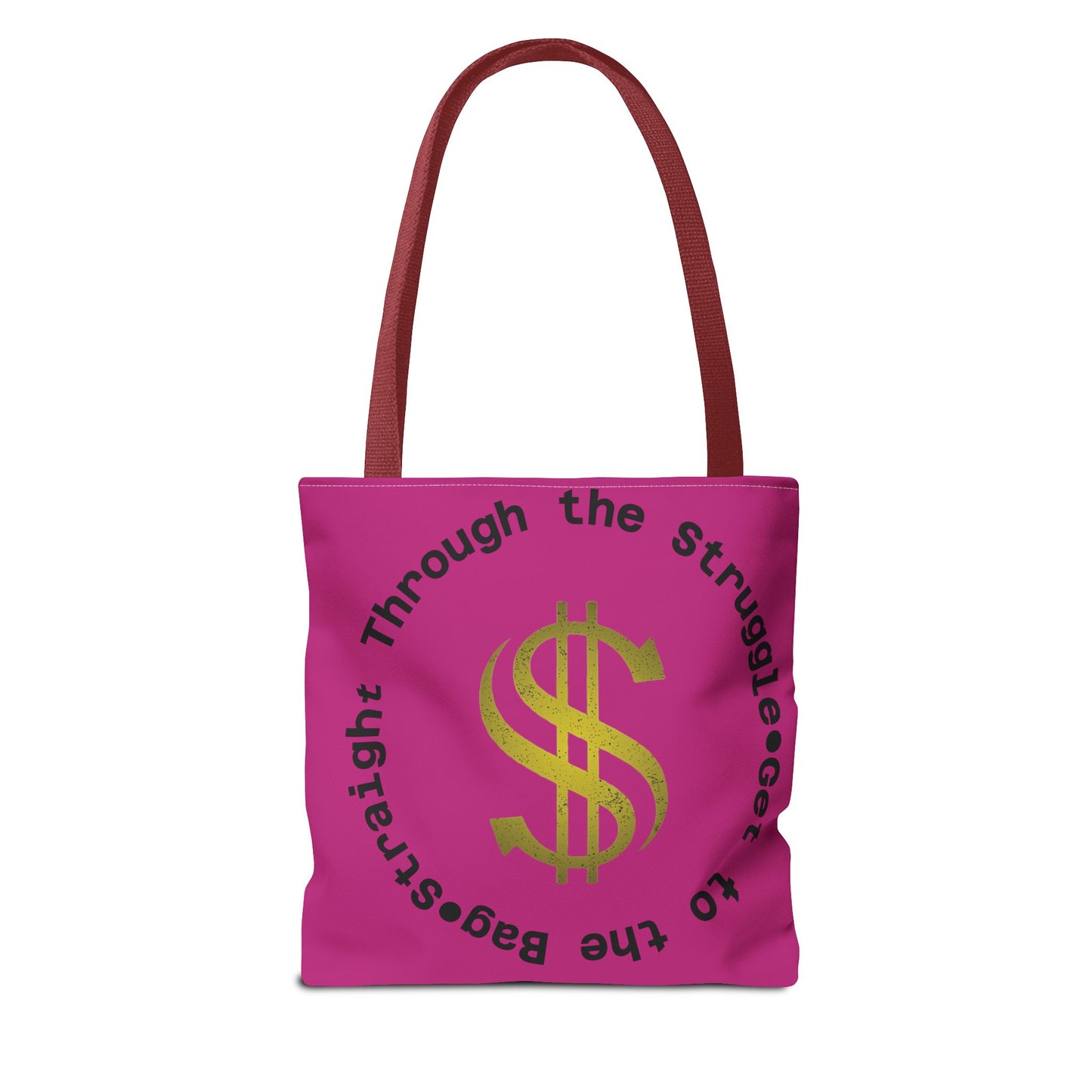 Tote Bag, Road to the Bag: Straight Through the Struggle, Grocery Bag, Shopping Bag, Carryall Tote, Canvas Tote Bag, Reusable Bag