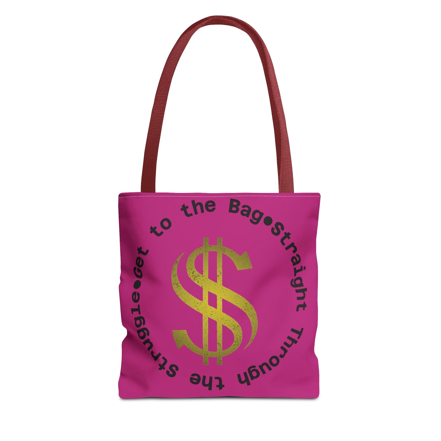 Tote Bag, Road to the Bag: Straight Through the Struggle, Grocery Bag, Shopping Bag, Carryall Tote, Canvas Tote Bag, Reusable Bag
