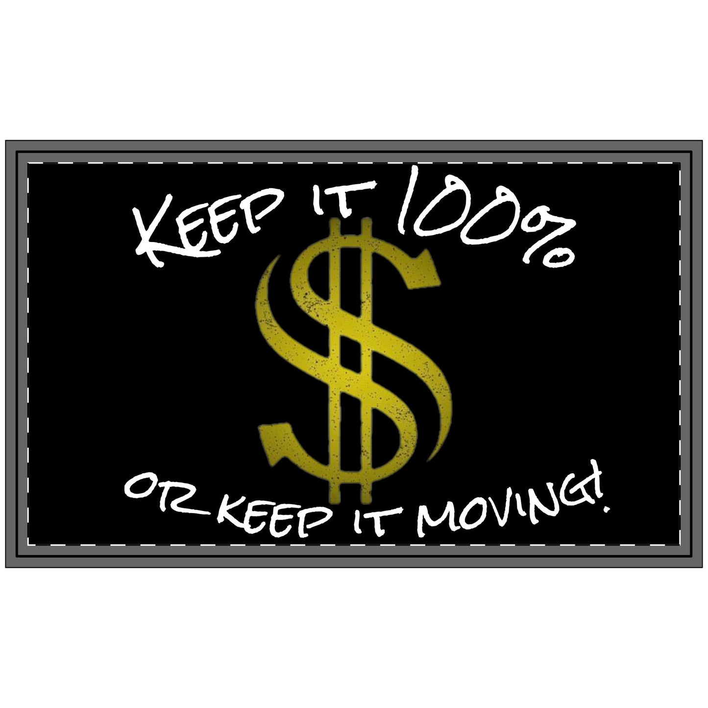 Dollar Sign Polyester Doormat, Funny Entrance Mat, Home Decor, Gift for Money Lovers, Unique Housewarming Gift, Rustic Style