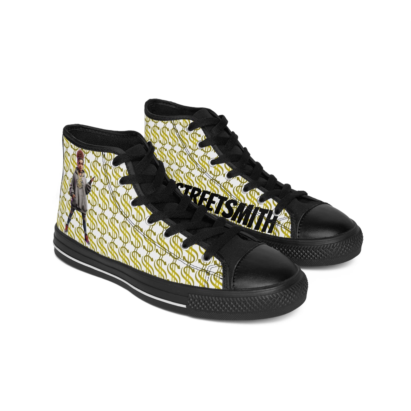 Trendy Women's Sneakers with Bold Graphic Design