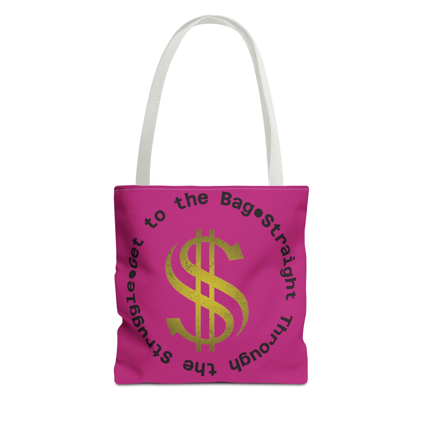 Tote Bag, Road to the Bag: Straight Through the Struggle, Grocery Bag, Shopping Bag, Carryall Tote, Canvas Tote Bag, Reusable Bag