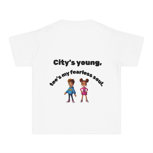 Youth Midweight Tee, Stylish Statement Tee, Perfect for Teens, Casual Wear, Gift for Birthdays, Statement Apparel, Trendy Youth Fashion