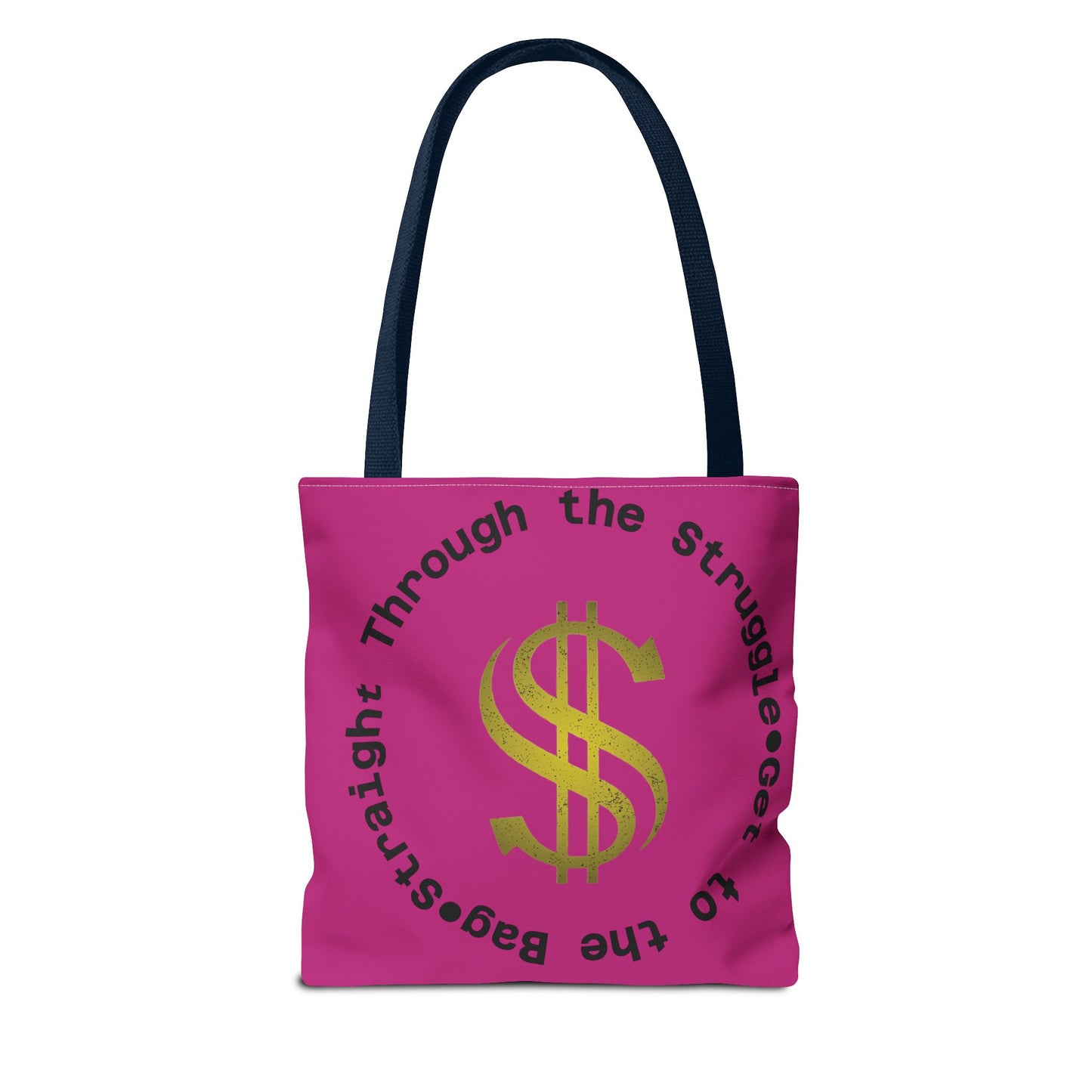 Tote Bag, Road to the Bag: Straight Through the Struggle, Grocery Bag, Shopping Bag, Carryall Tote, Canvas Tote Bag, Reusable Bag