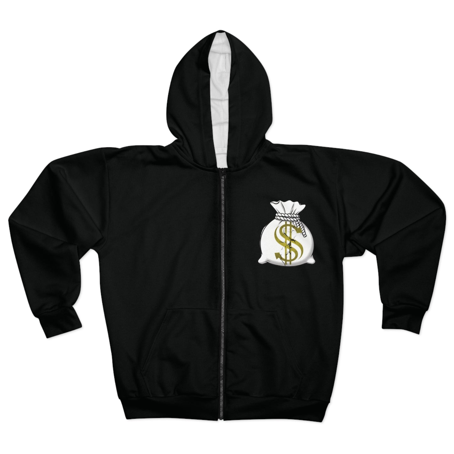 Street Hustle Unisex Zip Hoodie - Urban Style, City Vibes, Hip Hop Fashion, Hustler Attitude, Urban Clothing