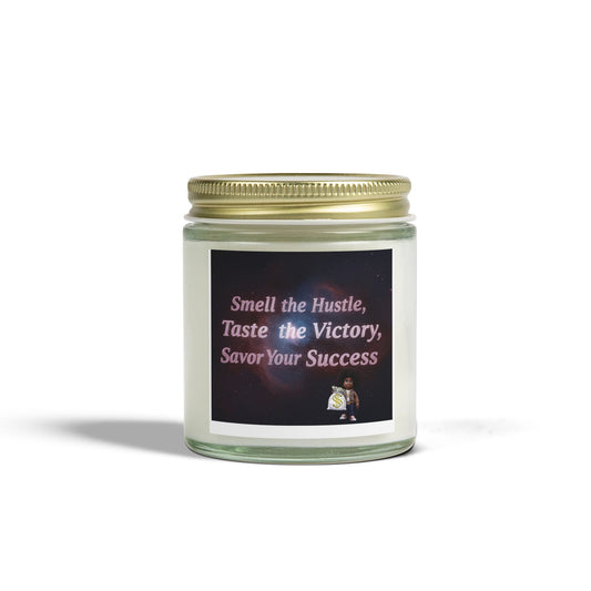 Inspirational Scented Candle - Smell the Hustle, Taste the Victory, Motivational Gift, Home Decor, Relaxation, Self-Care, [...]
