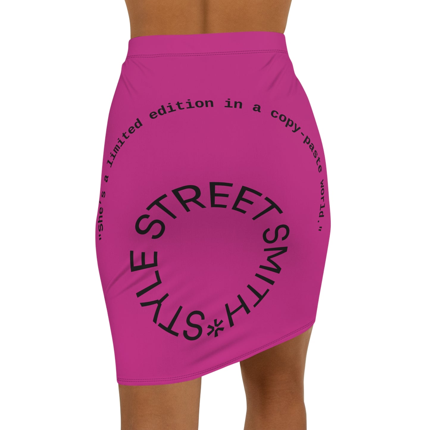 Pencil Skirt, Limited Edition Quote Design, Women's Fashion, Office Wear, Gift for Her, Work Attire, Unique Apparel