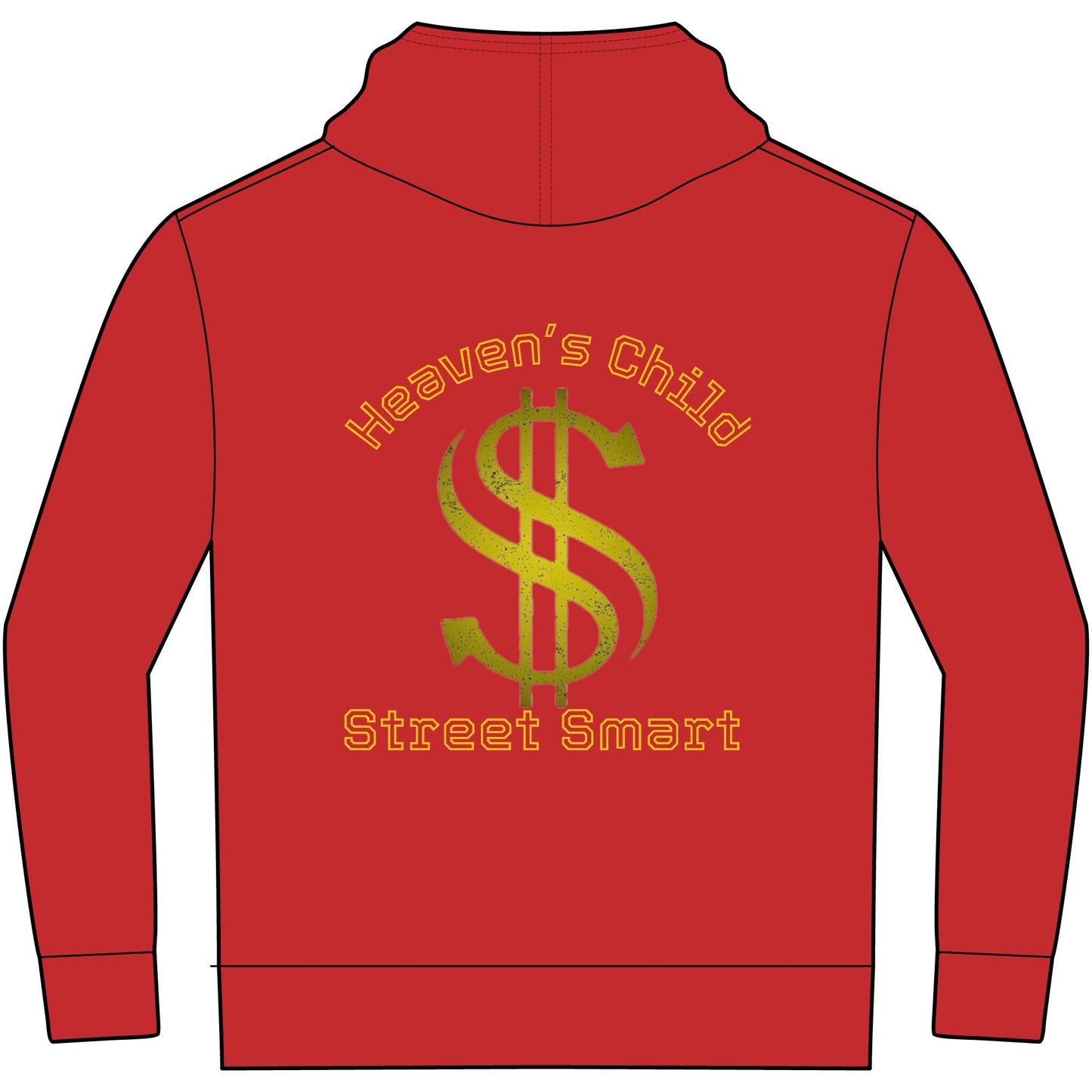 Fleece Hoodie Heaven’s Child, Street Smart Design