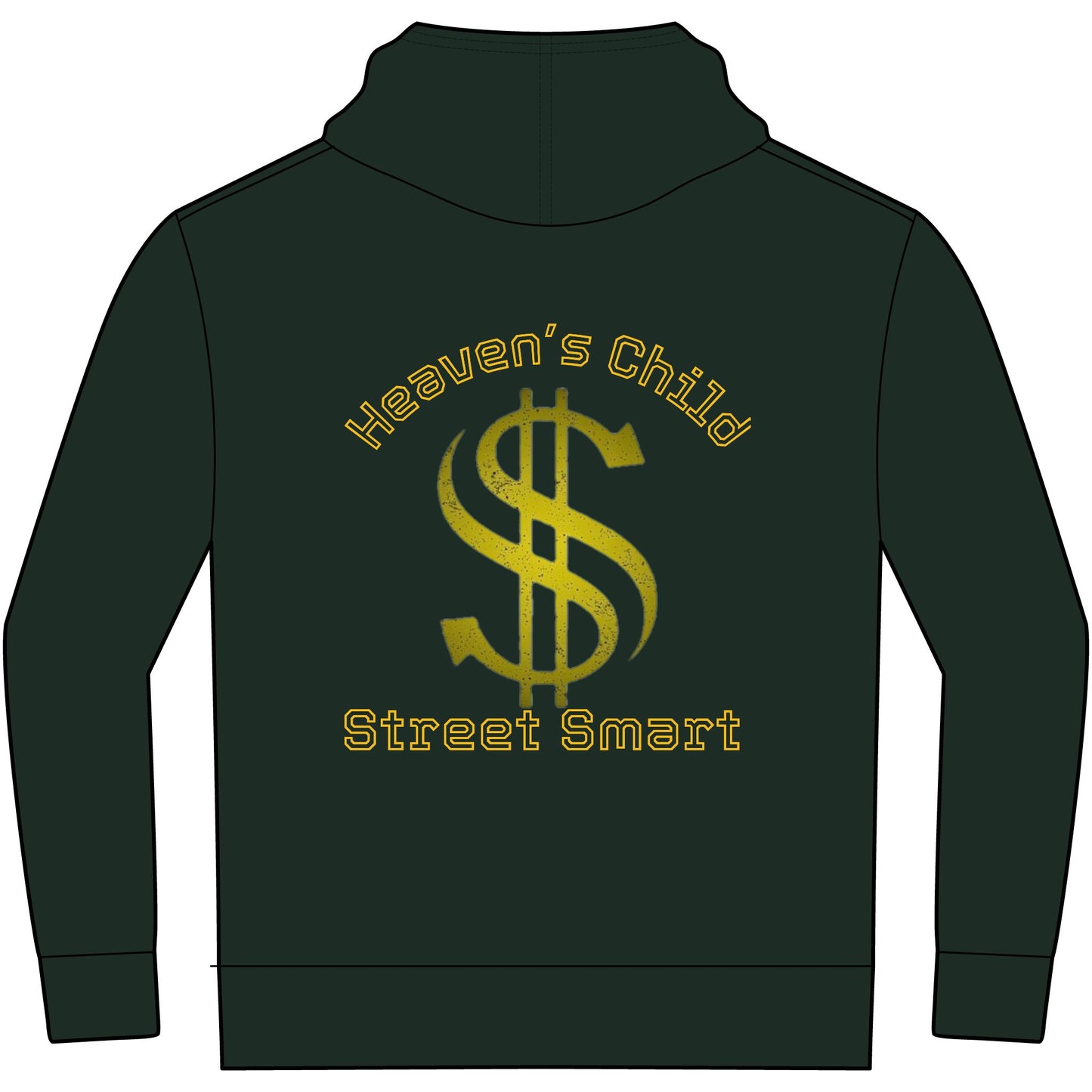 Fleece Hoodie Heaven’s Child, Street Smart Design