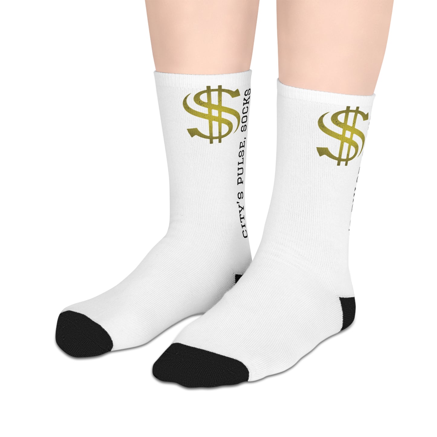 City Pulse Mid-length Socks, Trendy Socks, Fun Casual Wear, Unique Gift, Everyday Comfort, Fashion Accessories