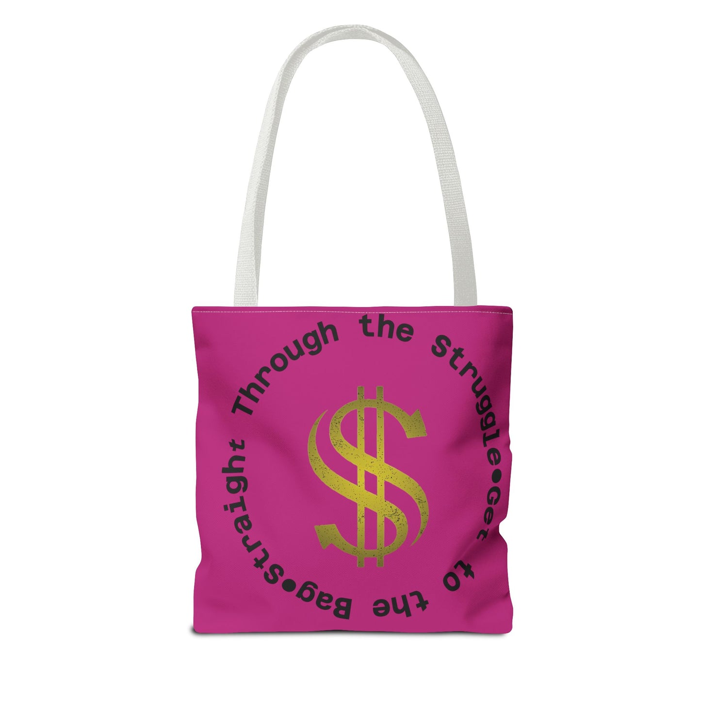 Tote Bag, Road to the Bag: Straight Through the Struggle, Grocery Bag, Shopping Bag, Carryall Tote, Canvas Tote Bag, Reusable Bag